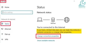 change connection properties