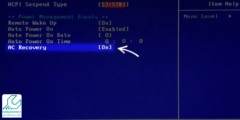 علت روشن شدن خودکار کامپیوتر بعد از اتصال برق