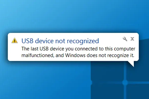 حل مشکل USB Device Not Recognized