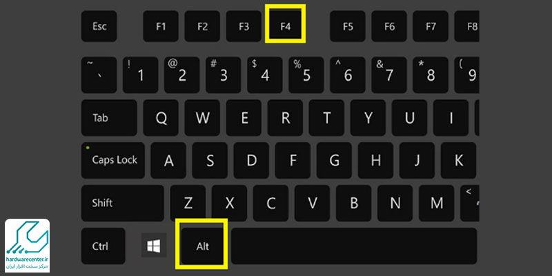 خاموش کردن لپ تاپ با کیبورد در ویندوز 11